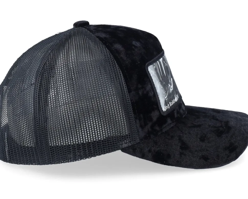 Leper King Baldwin Iv Velvet Black A-Frame Trucker - Calza Pennello