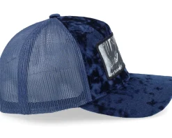 Leper King Baldwin Iv Velvet Navy A-Frame Trucker - Calza Pennello