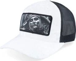 Leper King Baldwin Iv Velvet White/Black A-Frame Trucker - Calza Pennello