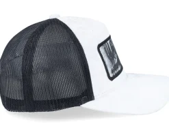 Leper King Baldwin Iv Velvet White/Black A-Frame Trucker - Calza Pennello