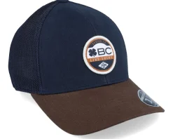 Leroy Navy/Brown/Navy Mesh/Hd Print Patch Trucker - Black Clover