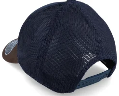 Leroy Navy/Brown/Navy Mesh/Hd Print Patch Trucker - Black Clover