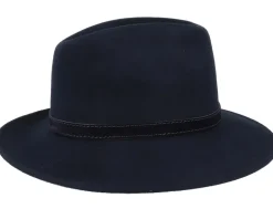 Levi Woolfelt Wr Crush. Black Fedora - MJM Hats