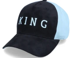 Leyton Curved Peak Black/Sky Adjustable - King Apparel