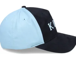 Leyton Curved Peak Black/Sky Adjustable - King Apparel