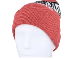 Lib Stone Legacy Beanie Ribbon Red Cuff - Volcom