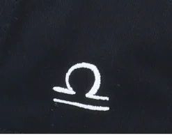 Libra Sodiac Sign Black Curved Adjustable - Astrology