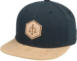 Libra Zodiac Patch Black/Suede Snapback - Astrology