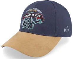 License To Fish 41 Organic Cotton Navy Adjustable - MJM Hats