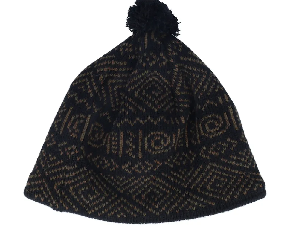 Light Up Beanie True Black Pom - Quiksilver
