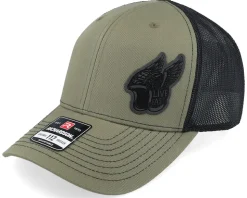 Live Fast Helmet Black Patch Loden/Black Trucker - Born To Ride