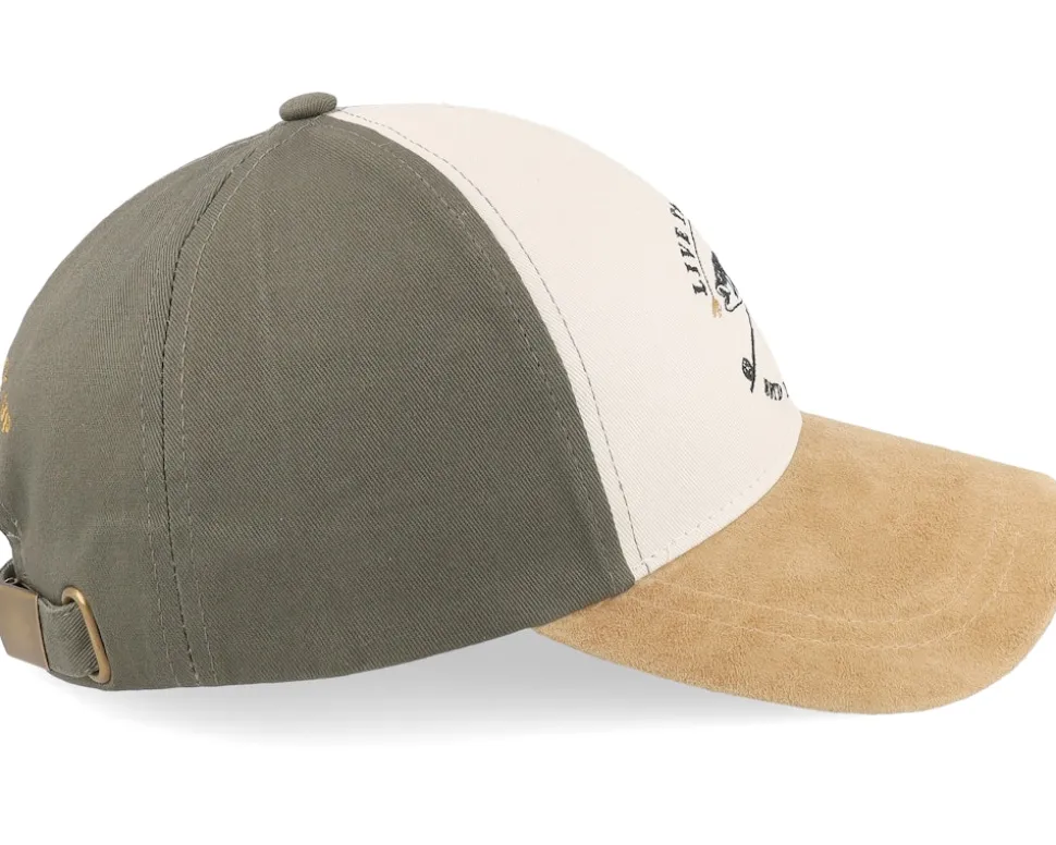 Live To Fish Love To Hook Up Olive Adjustable - MJM Hats