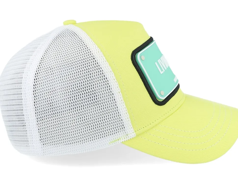 Livng Life Yellow/White A-Frame Trucker - John Hatter & Co