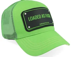 Loaded As Fuck Green A-Frame Trucker - John Hatter & Co