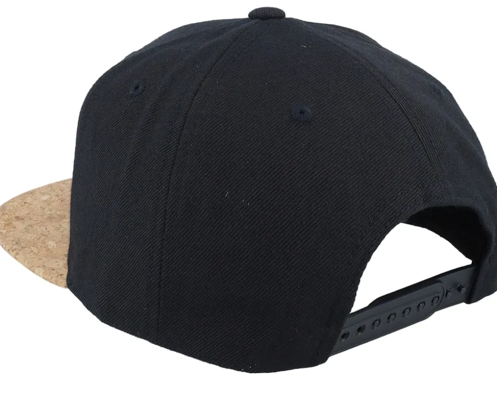 Logo Black/Cork Snapback - Bearded Man