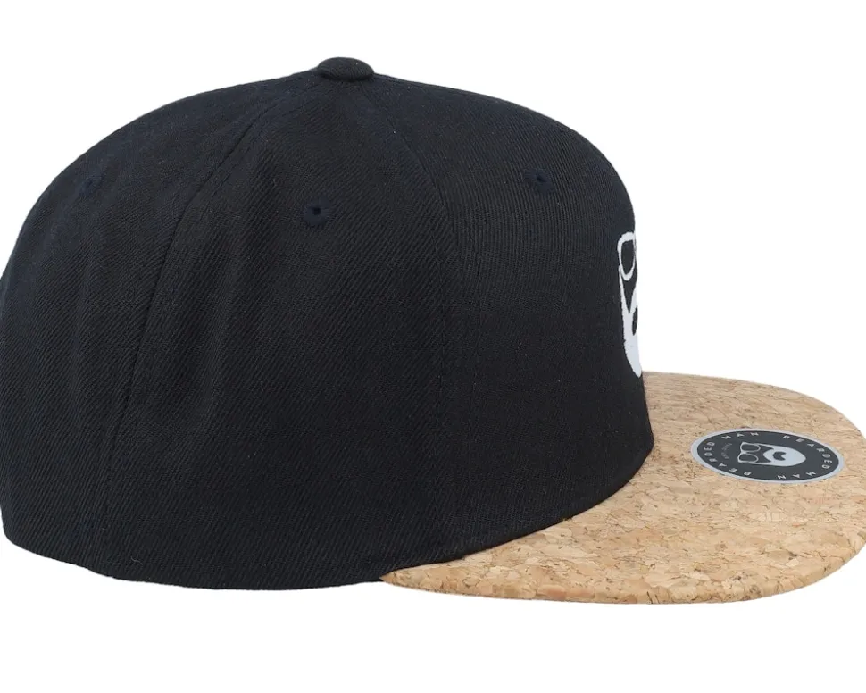 Logo Black/Cork Snapback - Bearded Man