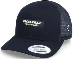 Logo Box Classic 2-Tone Black Trucker - Padelville