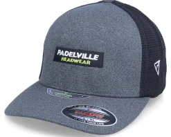 Logo Box Unipanel Mesh Dark Grey/Black Flexfit - Padelville