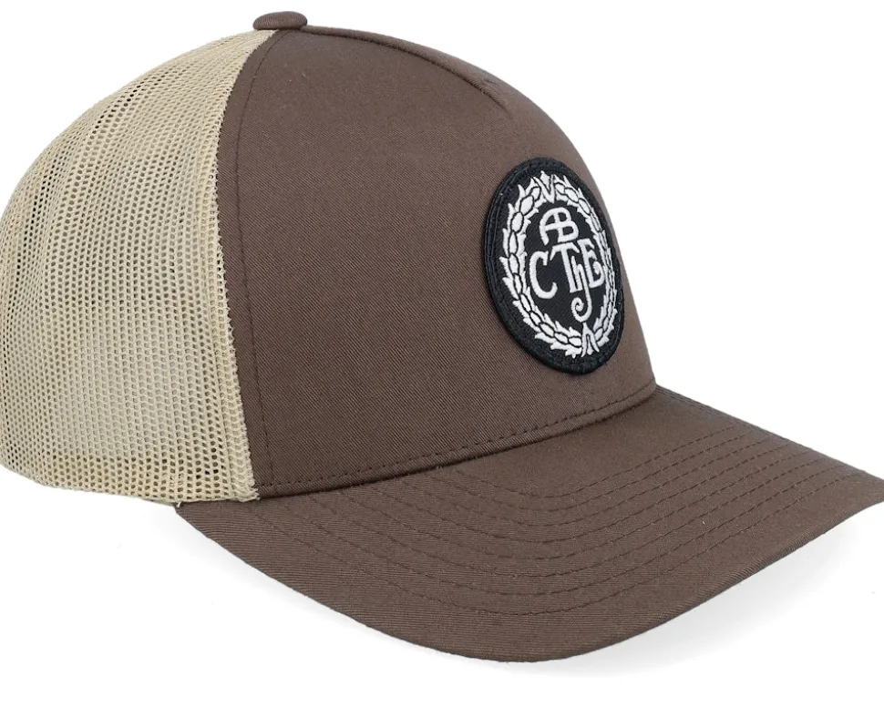 Logo Cap Brown/Khaki A-Frame Trucker - CTH Ericson