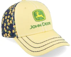Logo Cap Ponytail Black/Yellow Adjustable - John Deere