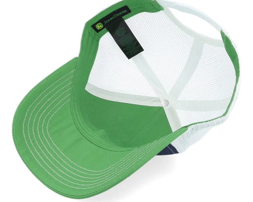 Logo Embroidery White/Black/Green Trucker - John Deere