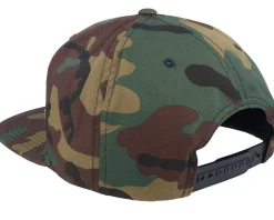 Logo Green Camo Snapback - Bearded Man