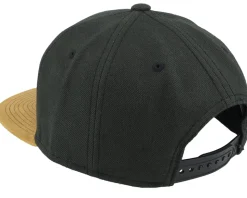 Logo Patch Black/Suede Snapback - Bearded Man