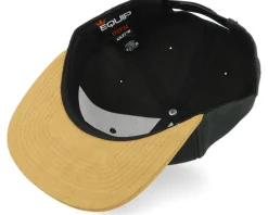 Logo Patch Black/Suede Snapback - Bearded Man