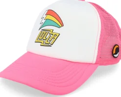 Lollapalooza Stockholm Bolt Foam Pink/white Trucker - Hatstore
