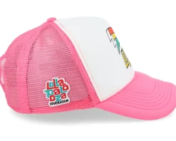 Lollapalooza Stockholm Bolt Foam Pink/white Trucker - Hatstore