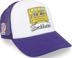 Lollapalooza Stockholm Mix Tape Foam Purple/white Trucker - Hatstore