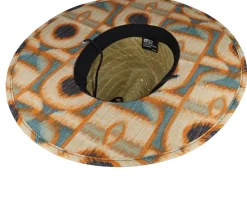 Lopra Hat Tiki Print Straw Hat - Picture