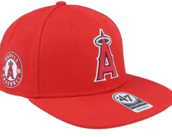 Los Angeles Angels Sure Shot Captain Red Snapback - 47 Brand