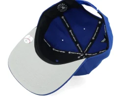 Los Angeles Dodgers No Shot Script Under Captain Royal/White Snapback - 47 Brand
