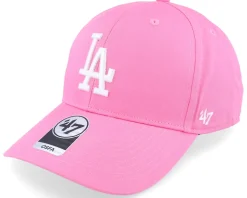Los Angeles Dodgers Raised Basic Mvp Rose/White Dad Cap - 47 Brand