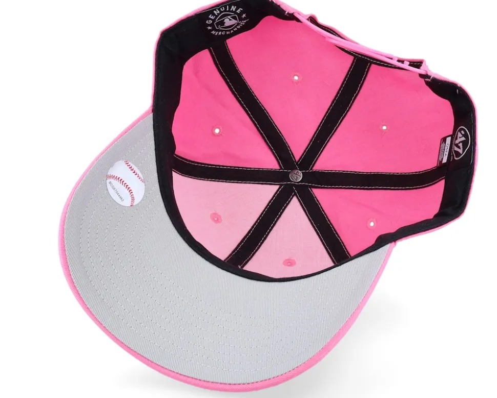 Los Angeles Dodgers Raised Basic Mvp Rose/White Dad Cap - 47 Brand