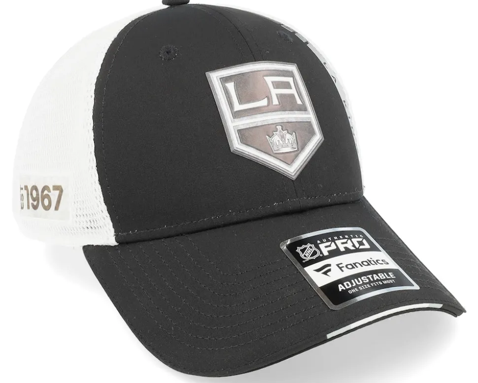 Los Angeles Kings Authentic Pro Draft Podium Black/White Trucker - Fanatics