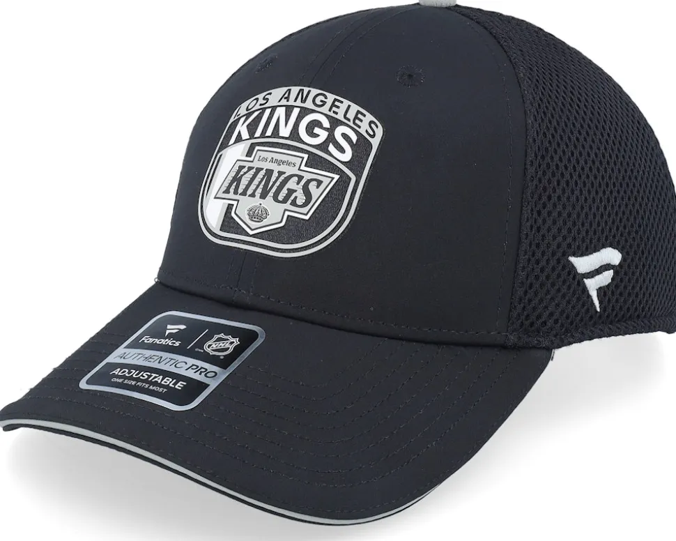 Los Angeles Kings Authentic Pro Draft Black/Stone Gray Trucker - Fanatics