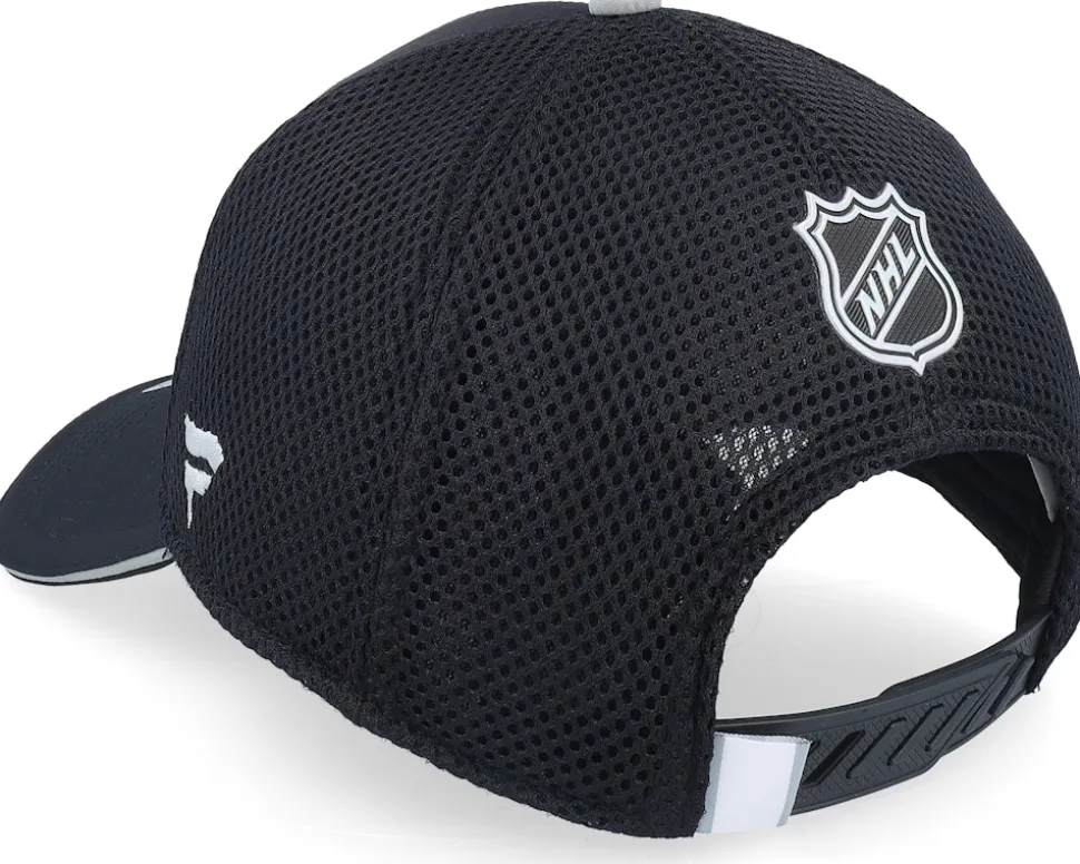Los Angeles Kings Authentic Pro Draft Black/Stone Gray Trucker - Fanatics