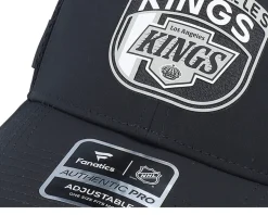Los Angeles Kings Authentic Pro Draft Black/Stone Gray Trucker - Fanatics