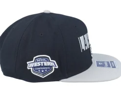 Los Angeles Kings Black/Charcoal Heather Snapback - Fanatics