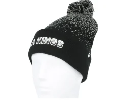 Los Angeles Kings Iconic Gradiant Beanie Stone Gray Pom - Fanatics