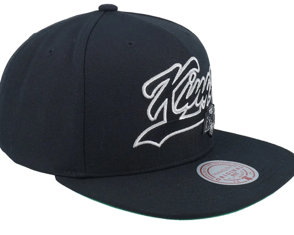 Los Angeles Kings Oversweep Vintage Black Snapback - Mitchell & Ness