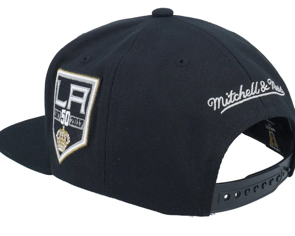 Los Angeles Kings Oversweep Vintage Black Snapback - Mitchell & Ness