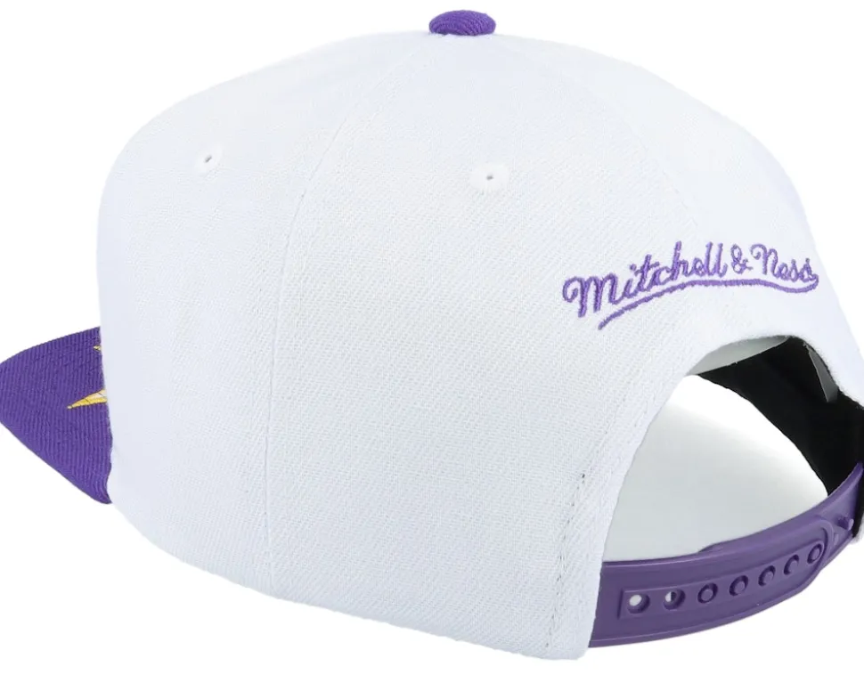 Los Angeles Lakers All Starz White/Purple Snapback - Mitchell & Ness
