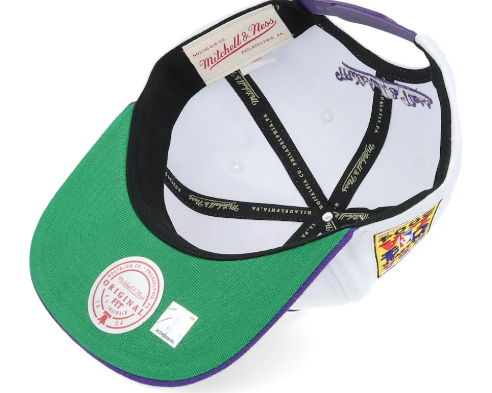 Los Angeles Lakers All Starz White/Purple Snapback - Mitchell & Ness