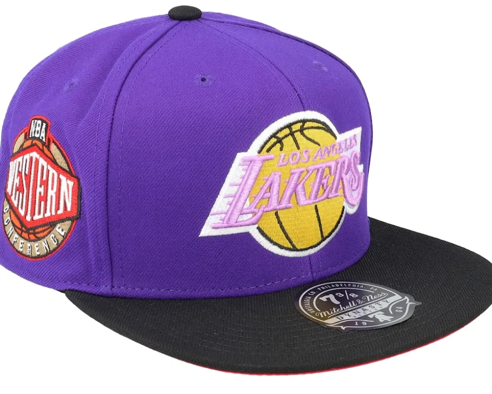 Los Angeles Lakers Coast2coast Purple/Black Fitted - Mitchell & Ness