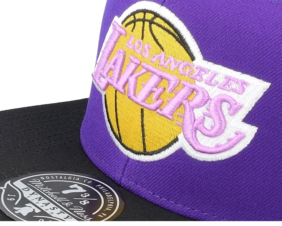 Los Angeles Lakers Coast2coast Purple/Black Fitted - Mitchell & Ness