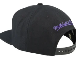 Los Angeles Lakers Embroidery Glitch Black Snapback - Mitchell & Ness