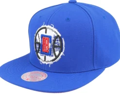 Los Angeles Lakers Embroidery Glitch Black Snapback - Mitchell & Ness